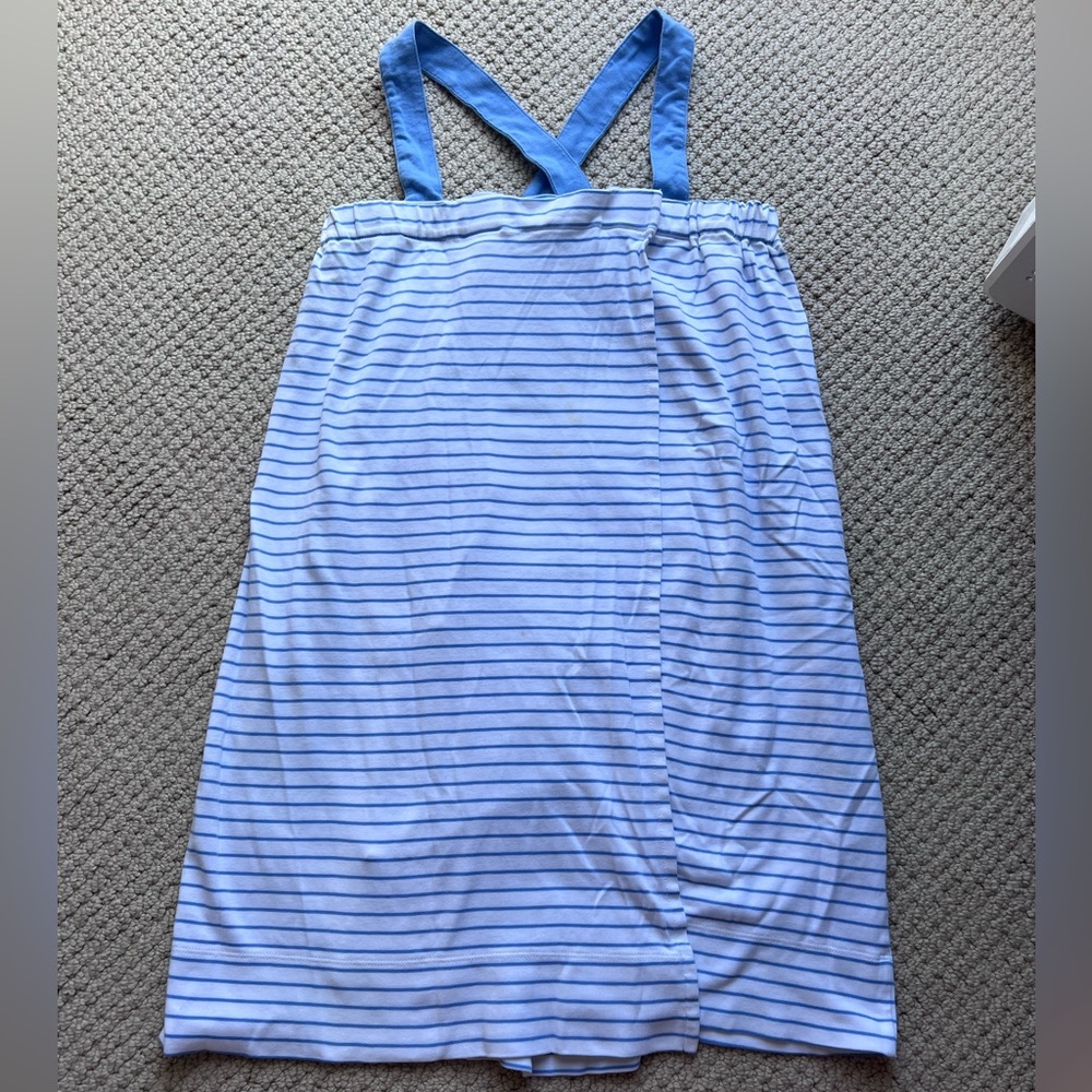 LAKE Pima After Bath Wrap in Baltic Blue